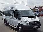 Бесплатный автобус Genser в пункт аренды автомобилей АрендаАвто-ссн на Новорязанском шоссе